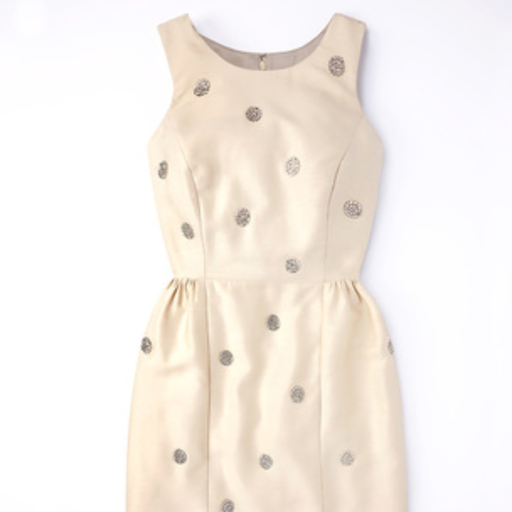 Boden Embellished Dot Holiday Party Dress